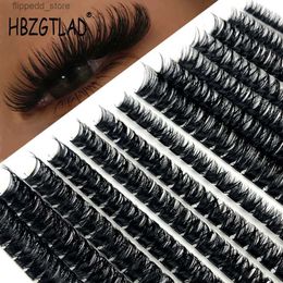 False Eyelashes HBZGTLAD 30D/40D/60D/66D/80D/88D/100D 9-16mm Mix D Curl Individual Lash Extensions Clusters Lashes Soft Natural False Eyelashes Q231129