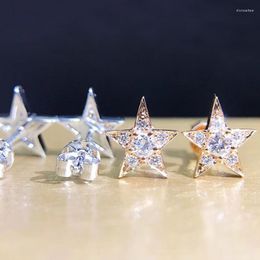 Stud Earrings CAOSHI Chic Star For Women Stylish Jewellery Wedding Party Brilliant Crystal Accessories Exquisite Trendy Gift