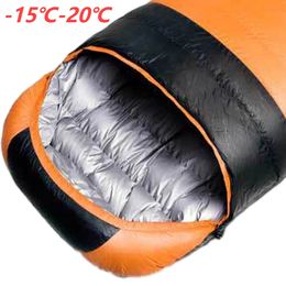 Sleeping Bags Cold Temperature Winter Bag Ultralight Down Outdoor Camping USB Heated Mat 15 20 231128