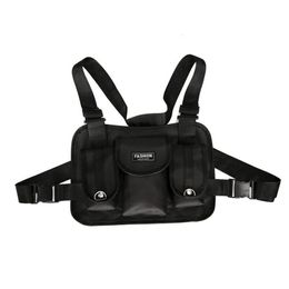 Waist Bags 2023 Fashion Chicken Chest Rig Hip Hop Streetwear Functional Tactical Cross Shoulder Bolso West Capacity Travel Bag