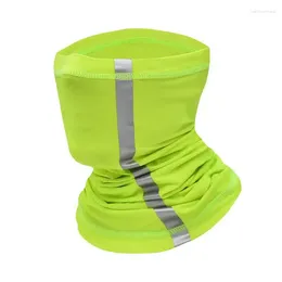 Bandanas Safety Reflective Scarf Variety Color Strip Multi Functions Tube Windproof Seamless