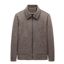 Men's Jackets JSNFYSJ2216Men's jacket Woollen coat lapel casual tweed coat thickened autumn and winter wear 231128