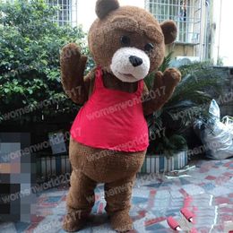 Halloween cute teddy bear Mascot Costume Simulation Cartoon Character Outfits Suit Adults Size Outfit Unisex Birthday Christmas Carnival Fancy Dress