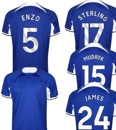 23-24 5 ENZO soccer jersey Thai Quality Customised 17 STERLING 23 GALLAGHER 31 MADUEKE 33 FOFANA 32 CUCURELLA 15 MUDRYK dhgate Design Football wear sports wholesale