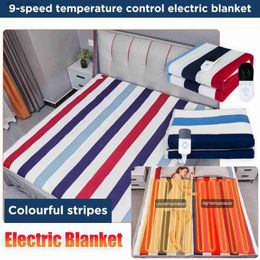 Electric Blanket 110V-220V Security Plush Electric Blanket Bed Thermostat Electric Mattress Soft Electric Heating Blanket Warmer Heater Carpet Q231201