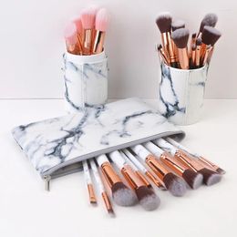 Makeup Brushes 10pcs Marbled Kit Beauty Cosmetics Make Up Brush Sets Portable Complete Set Of Make-Up Tools For Beginners