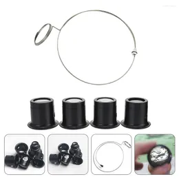 Watch Repair Kits Clip-on Eye Magnifier Watches Jewelry Making Glasses Alloy Magnifiers Watchmaker