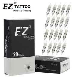 Tattoo Needles EZ Revolution Tattoo Cartridge Needle Round Liner RL #12 0.35 MM #10 0.30 Long Taper Rotary Machine Supply 20 PcsBox 231128