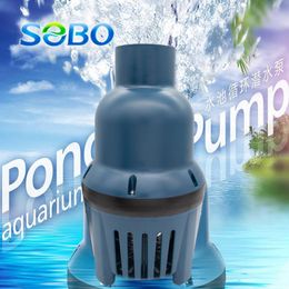 Pumps SOBO Koi pond circulation pump fish pond high flow filtration submersible pump high power pool pipe pump 12000L/H55000L/H