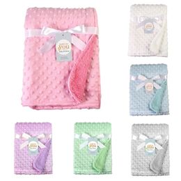 Blanket Swaddling 76102CM Baby Warm Double Layer Swaddle Wrap born Thermal Soft Bath Towel Stroller Cover Sleepsack 231128
