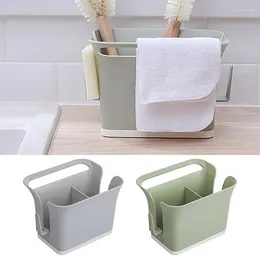 Kitchen Storage Sink Holder Multifunctional Utensil 2 Compartments Sponges Soap Shampoo Bottle Home Accessory