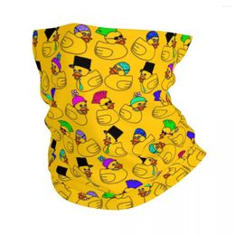 Bandanas Rubber Ducky Bandana Neck Gaiter UV Protection Face Scarf Cover Men Women Cartoon Animal Pets Headband Tube Balaclava