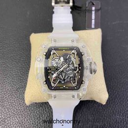 Designer Ri mliles Luxury watchs watches wristwatch Mens Mechanical Watch Richa Milles Rm35-02 Fully Automatic Movement Sapphire Mirror Rubber WatchbandTOSB