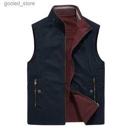 Men's Vests Men's Clothing Free Shipping Safety Vests To Work Tactical Military Vest Motorcyclist Coat Summer Sleeveless Jacket MAN Jackets Q231129