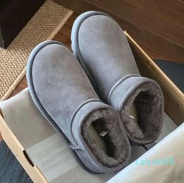 winter wool boots men snow boot designer shoe classic women shoes thick bottom woman plush Warm Shoes Large windtight