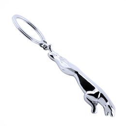 Keychains Business Men's Waist Buckle Pendant Leopard Head Car Metal Key Ring Fashion Gift Small