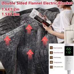 Electric Blanket Electric Blanket Double-sided Flannel 220V Warm Bed Heater Electric Mattress Soft Heating Blanket Warmer Heater Carpet Pad Q231130