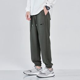 Pants Casual Trousers Men Loose Fitting Sweatpants Cotton Lantern Drawstring Sport New Style Trend HMS2081