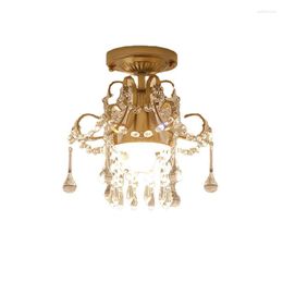Chandeliers Golden Atmospheric Crystal Chandelier High Quality Led Lamps E27 Bulb Modern Lustre Lighting