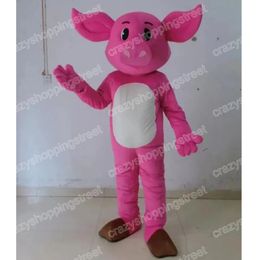 Christmas cute pig Mascot Costume Top quality Cartoon Character Outfits Halloween Carnival Dress Suits Adult Size Birthday Party Outdoor Outfit
