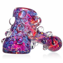 hammer hand pipe dry hammer pipe girly glass pipe inside out glass hand pipe 3.5inch Frit Spoon Pipe Glass Smoking Bowl Tobacco Smoking Glass Bowls Cool Smoking Pipes