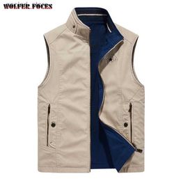 Men's Vests Spring Outdoor Vest Custom Luxury Jackets Mens Bomber Camping Jackets Autumn Fashionable Bigsize Sleevelesswo Vest Military Coat Q231129