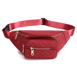 Waist Bags Nylon Women Chest Pack Zipper Pocket Fashion Travel Sling Belly Purse Bag For Lady