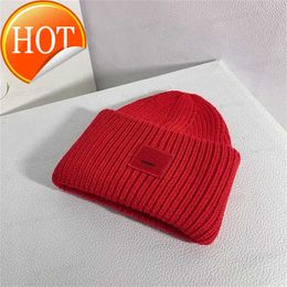 Beanie Skull Fashion Trucker Hat Caps Ac Hat Unisex Womens Autumn and Winter High Quality Classic Square Angora100% Double Layer Warm Skulies Wool Warm KnittedMITO