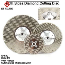 Zaagbladen M14 Electroplated Diamond Cutting Grinding Disc Flange Saw Blade for Granite Marble Ceramic 1Pc 115/180/230mm