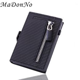 Rfid Carbon Fiber Men Wallet Coin Holder Purses Money Bag Male Billfold Thin Mini Slim Ridge Man Magic Black Vollet Walet Wallets1262B