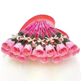 10 pieces of artificial flowers roses that never bloom soap flower bouquets fragrant petals home decorations Christmas Valentine's Day Mother's Day gifts 231127