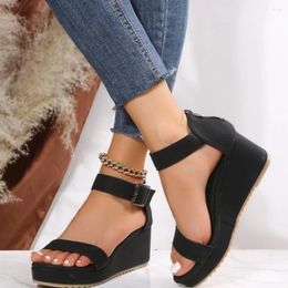 Sandals Simple Casual Heightening 2023 Shoes Wedge Flat Fashion Women's Women 36-43 224 82