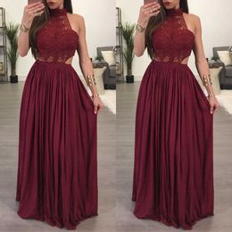 Party Dresses Hot Women Ladies Maxi Summer Chiffon Dress Sexy Boho Long Evening Party Dress Beach Dress Sundress White Wine Red Clothes W0428