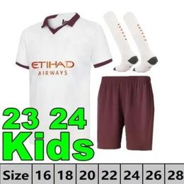 Soccer Jerseys HAALAND Gvardiol DE BRUYNE FODEN Man Citys MANS CITIES FINAL ISTANBUL KIT GREALISH Football Shirt Kids 23 24 J.Alvarez MA 8575