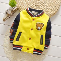 Jackets Baby Coat Spring and Autumn Male - Year Old Boys Autumn Wear Plush Thickened Coat Jacket Baseball Suit Cardigan 230712