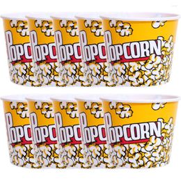 Dinnerware Sets 10 Pcs Trays Decorative Candy Box Cardboard Popcorn Kids' Party Supplies Favour Boxes Bathtub Buckets Reusable Disposable