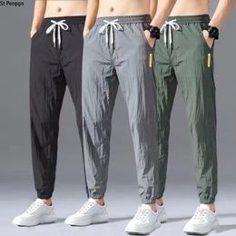 Pants Ultrathin Summer Casual Pants for Men Outdoor Big Size Sport Fashion Light Weight Comfortable Loose Cool Running Pants