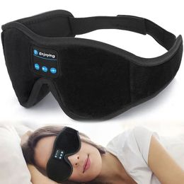 Cell Phone Earphones Sleeping Mask Bluetooth 3D Sleep for Eyes Soft Aid Eye Music Play Headphones Travel Eyeshade 231128