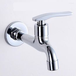 Bathroom Sink Faucets Chrome Copper Single Cold Water Tap Long Mops-4 Old Ordinary MOP Tub