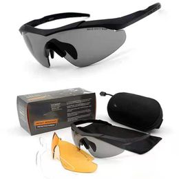 Protective goggles, shooting explosion-proof glasses, cycling glasses, 52058 impact resistant military fan glasses