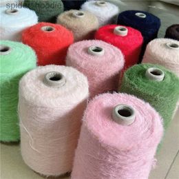 Yarn 500g Imitation Mink Woollen Yarn Baby Thread Double-sided Woollen Thread DIY Hand-knitted Scarf Shl Sweater Crochet Thread L231130