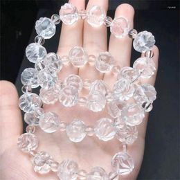 Link Bracelets Natural Clear Quartz Fairy Bracelet String Charms Strand Women Men Exquisite Jewellery Gift Healing Crystal Energy 1pcs