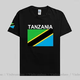 Men's T Shirts Tanzania Tanzanian Mens 2023 Jersey Nation Team Cotton T-shirt Gyms Clothing Top Tees Country Sporting TZA Swahili