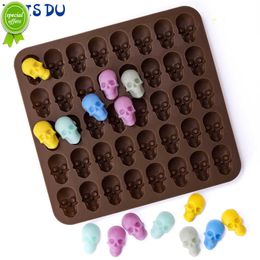 New FAIS DU Skull Ice Cube Silicone Mold Halloween Creative Decoration Reusable DIY Candy Whiskey Chocolate Soap Kitchen Accessories