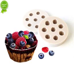 New 1PC Blueberry Fondant Silicone Mold 3D Craft Cake Decorating Tools DIY Cake Baking Tool Chocolate Biscuits Mold B044/B045