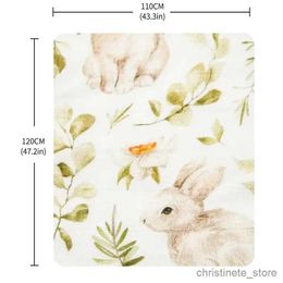 Blankets Swaddling 4 Layers Thick Baby Quilt For Winter Bamboo Cotton Digital Print Muslin Swaddle Blanket R231130