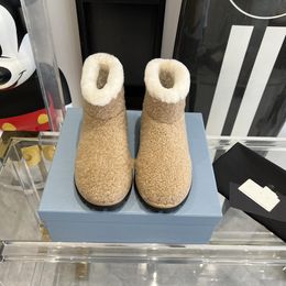 2023 Autumn/Winter fur integrated short leg warm snow boots