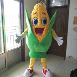 Halloween lovely corn Mascot Costume High Quality Customise Cartoon food Plush Anime theme character Adult Size Christmas Carnival228L