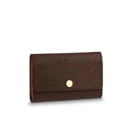 s saling Designer wallets top quality key purse lady multicolor leather keys holder short six wallet for women classic zipper p320R
