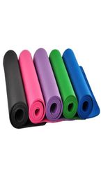 15108mm thick NBR non slip Yoga Mat fitness mat with excding package bag 183x61x15 CM black6574304